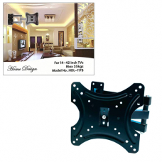 Кронштейн поворотный, крепление для телевизора ТВ монитора, 14-42", HDL-117B