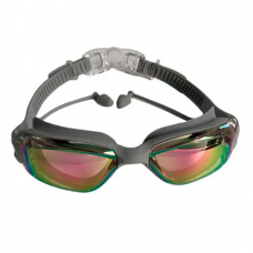 Очки для плавания с берушами, защита от УФ Anti-Fog, KH39-A, серые, УЦЕНКА P1