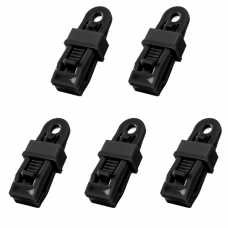 Зажим для тента 5шт прищепка крокодил для брезента с отверстием, пластик