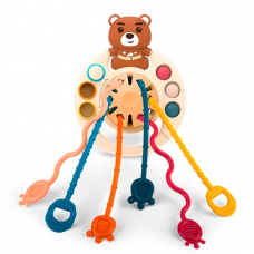 Погремушка прорезыватель Монтессори игрушка для детей, Медведь