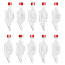 Гидрозатвор S-образный для брожения 3шт, с крышкой и уплотнителем, пластик