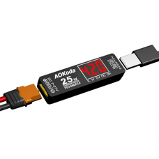 Преобразователь питания AOKoda XT60 на USB-A Type-C PD/QC3.0 25Вт, LiPo 2-6S