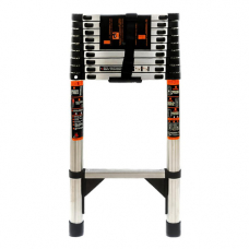 Лестница телескопическая 3.9м, приставная, нержавеющая сталь