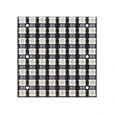 Матрица светодиодная WS2812B-64 8x8 RGB, адресная LED панель