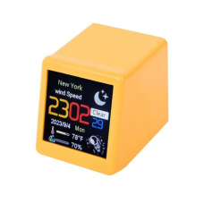 Метеостанция мини настольная с Wi-Fi ЖК 1.54" портативная, Smart weather clock Метеостанция мини настольная с Wi-Fi ЖК 1.54" портативная, Smart weather clock