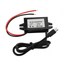 Преобразователь напряжения 12В-5В 3А MicroUSB, скрытая проводка авто