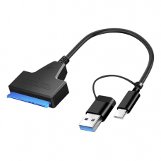 Переходник USB 3.0/USB-C - SATA 2.5 для жесткого диска HDD SSD до 5Гбит/с Переходник USB 3.0/USB-C - SATA 2.5 для жесткого диска HDD SSD до 5Гбит/с