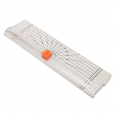 Резак для бумаги А4 до 310мм с линейкой, слайдерный, пластик