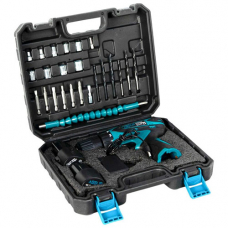 Дрель шуруповерт 12В 0-350/0-1350об/мин 10мм, 2 акб 1.5Ач, набор в кейсе, Assur LD18A