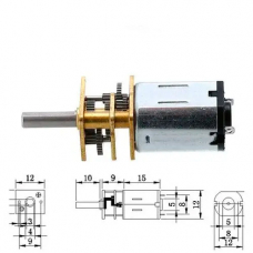 Мотор редуктор микро моторчик 12GAN20 200 об/мин 12В