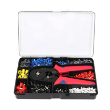 Набор для обжима наконечников, кримпер 0.25-10мм2 HSC8 6-4A и 1200шт клемм, кейс