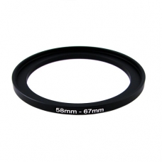 Повышающее степ кольцо 58-67мм для Canon, Nikon
