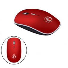 Беспроводная мышь мышка тихая плоская 1600dpi iMice G-1600, красная