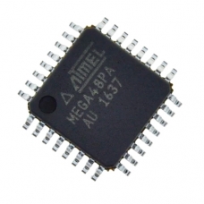 Чип ATMEGA48PA-AU TQFP-32, Микроконтроллер 8-бит AVR