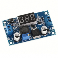 Преобразователь напряжения понижающий LM2596S 4-40 на 1-37В 15Вт, вольтметр