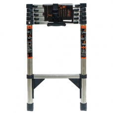 Лестница телескопическая 2.3м, приставная, нержавеющая сталь