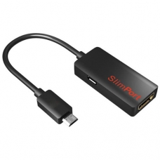 Адаптер SlimPort MicroUSB - HDMI, папа-мама, 5pin, FullHD