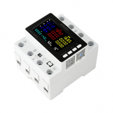 Wi-Fi счетчик электроэнергии трёхфазный 220В 80А DIN, защиты, KWS-306WF