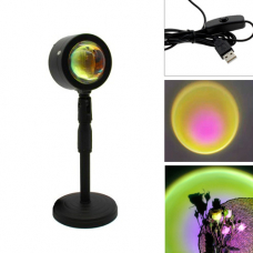 Проекционный светильник лампа с эффектом солнца USB, проектор Sun Q07