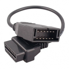 Переходник с OBD2 16pin мама на GM 12pin папа GM12 Daewoo Lanos Sens