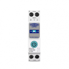 Wi-Fi умный выключатель TOMZN TOB9S-63M 63А DIN, энергомониторинг