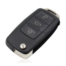 Выкидной ключ, корпус под чип, 3кн DKT0269, Volkswagen, без лезвия