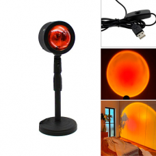 Проекционный светильник лампа с эффектом заката USB, проектор Red Q07