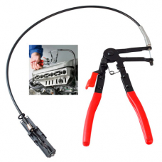 Съемник хомутов 18-54мм с гибким тросом 630мм, щипцы клещи тросиковые