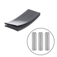 Термоусадочная пленка 100шт термоусадка для аккумуляторов 18650 серая, набор