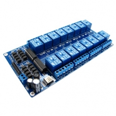 16-канальный модуль реле 12В для Arduino PIC ARM