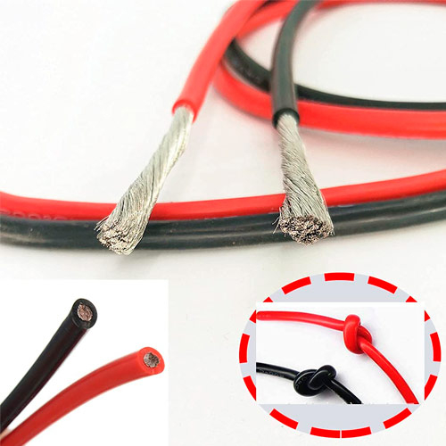 Дріт силіковий термостійкий 12 AWG (3.42 мм²), силовий кабель для акумуляторів, чорний