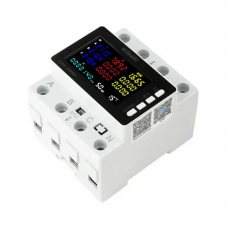 Wi-Fi счетчик электроэнергии трёхфазный 220В 80А DIN, защиты, KWS-306WF, УЦЕНКА J2