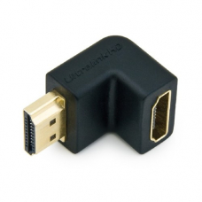 Адаптер HDMI - HDMI, мама-папа, угловой переходник 90