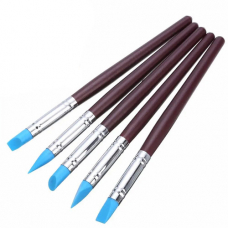 Набор кистей силиконовых 5шт для растушевки и моделирования