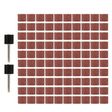 Шлифовальная насадка цилиндр 100шт 12.7мм 120грит и 2шт держателя