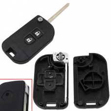 Выкидной ключ, корпус под чип, 2кн, Nissan